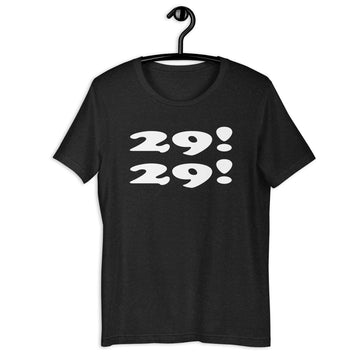 29! 29! New Girl Quote T-Shirt front hanger mockup